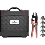 Toolcraft Zange, 2196772 Crimpzangen-Set Inkl. Crimpsortiment mit Koffer