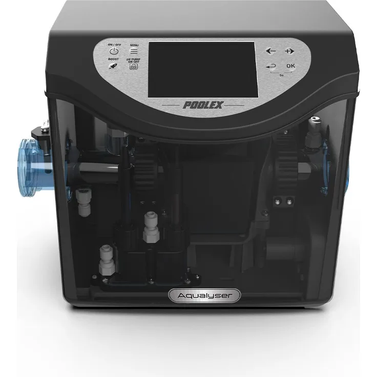 Star Pump Poolex Salzelektrolyse & pH Aqualyser Total, Salzwasser-Poolpflege für 10-30m³ Becken
