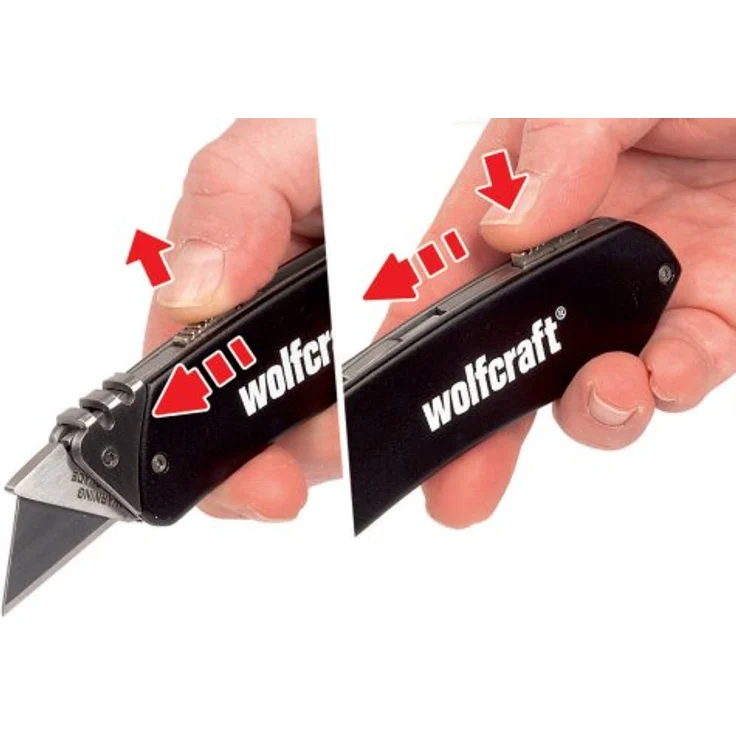 Wolfcraft Alu-Freizeitmesser mit Gürtelclip – Bild 4