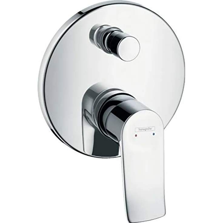 Hansgrohe Metris Wannenmischer Unterputz Fertigset, Chrom, Keramikmischsystem, 21 l/min Durchfluss, Temperaturbegrenzung, Wandmontage – Bild 3