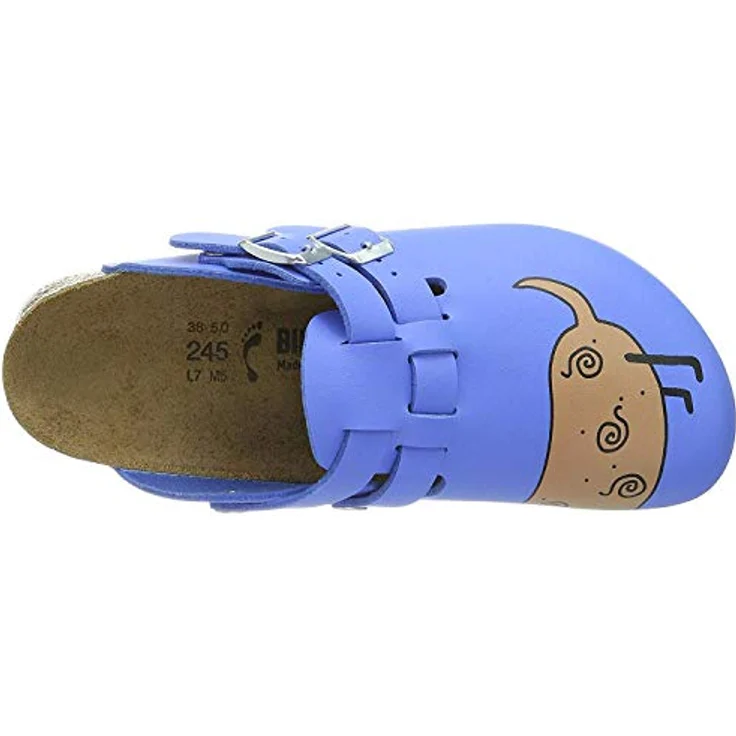 BIRKENSTOCK Damen Kay Birko-Flor Clogs, 38 EU Schmal, Blau Dog Blue – Bild 5