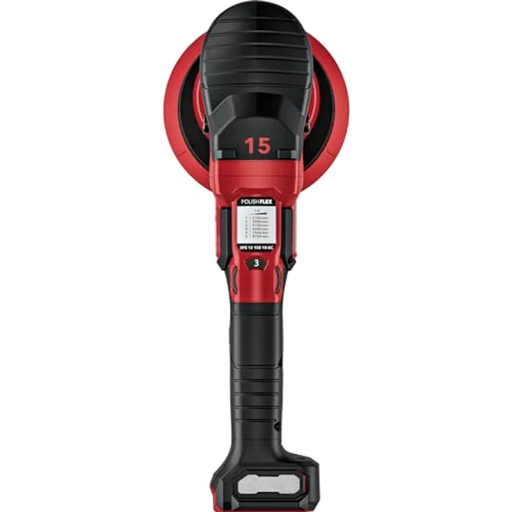 FLEX Akku-Exzenterpolierer XFE 15 150 18-EC C, 18 V mit Freilauf, Gasgebeschalter, ergonomisch, einfache Drehzahlverstellung – Bild 2