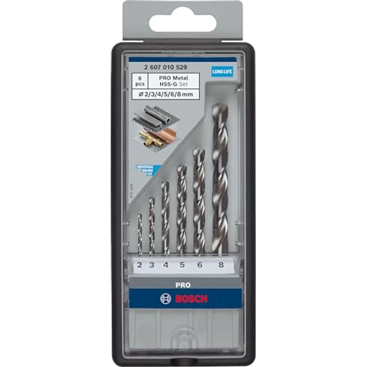 Bosch Professional 6tlg. Metallbohrer-Set HSS-G Robust Line (für Metall, geschliffen, Zubehör Bohrschrauber) – Bild 2