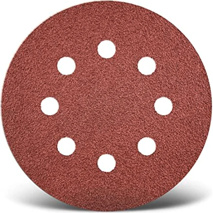 MENZER Red Klett-Schleifscheiben, 115 mm, Normalkorund (25 Stk.) K24, für Exzenterschleifer – Bild 1