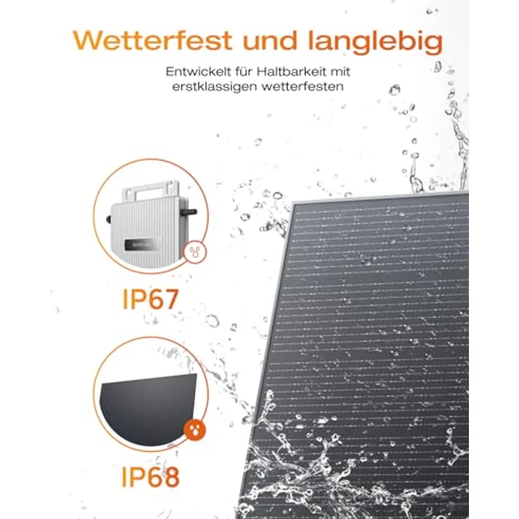 EcoFlow ECOFLOW STREAM Balkonkraftwerk Basic Kit, 800 W Mikro-Wechselrichter, 2 × 400 W PV Solarpanels, 0% MwSt. – Bild 4