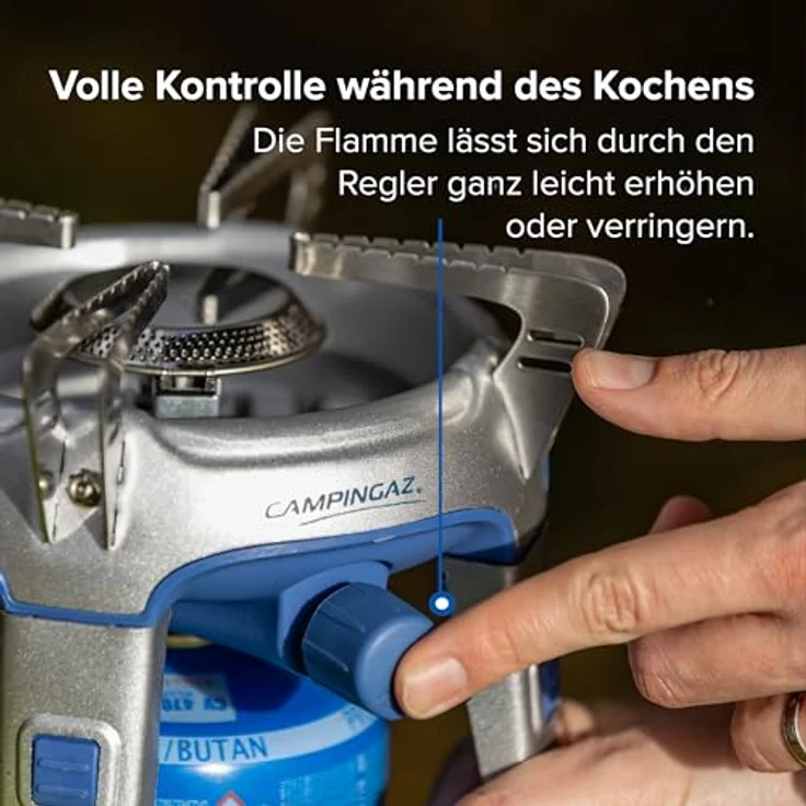 Campingaz Bivouac, Gaskocher mit futuristischem Design und hohem Bedienungskomfort, kompakt und stabil – Bild 7
