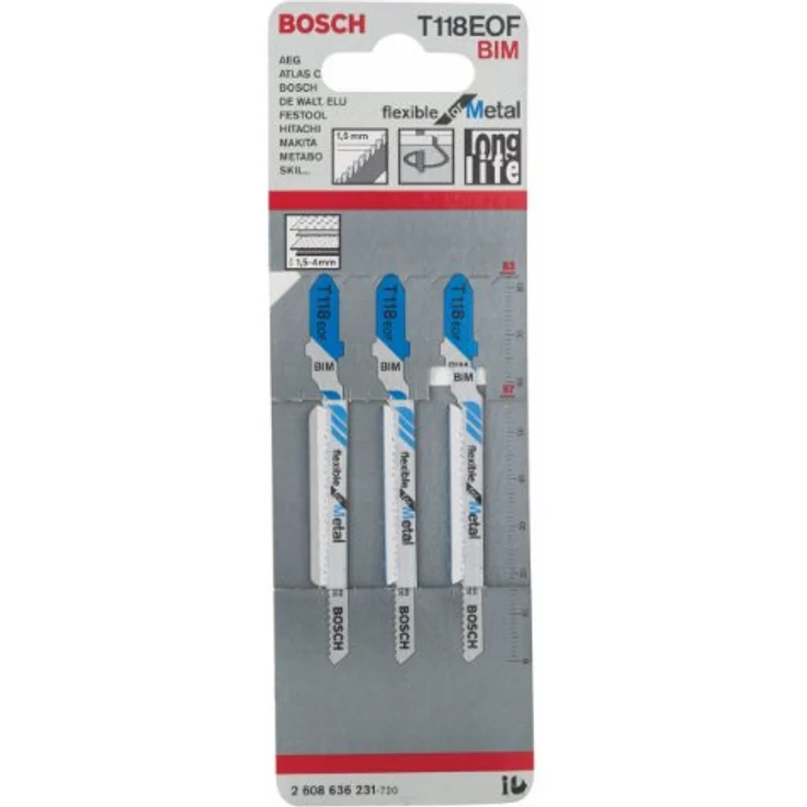 Bosch Professional Zubehör 2608636231 Stichsägeblatt T 118 EOF – Bild 2