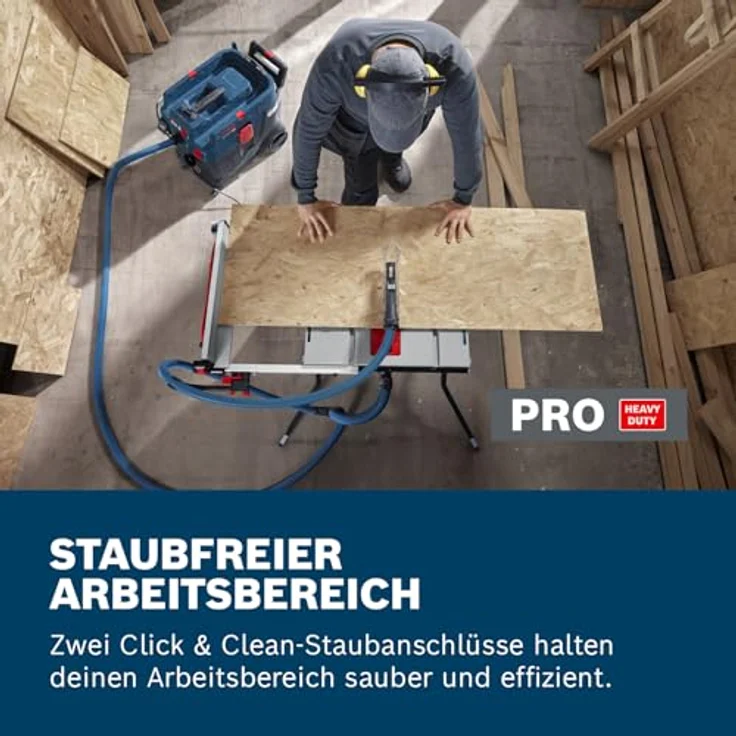 Bosch Professional GTS 70-216, Tischsäge mit 1850 W Motor, 70 mm Schnitthöhe, Zubehör und Sägeblatt im Karton – Bild 6
