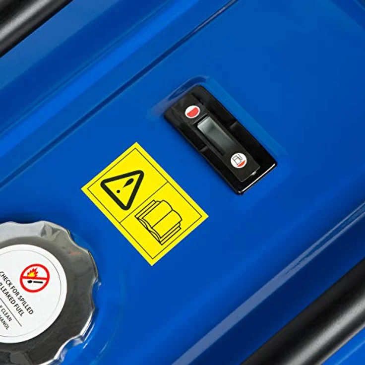 EBERTH 5500 W Stromerzeuger SM1-ER5500-3F, 13 PS 4-Takt Benzinmotor mit E-Start und 3-Phasen Anschluss – Bild 5