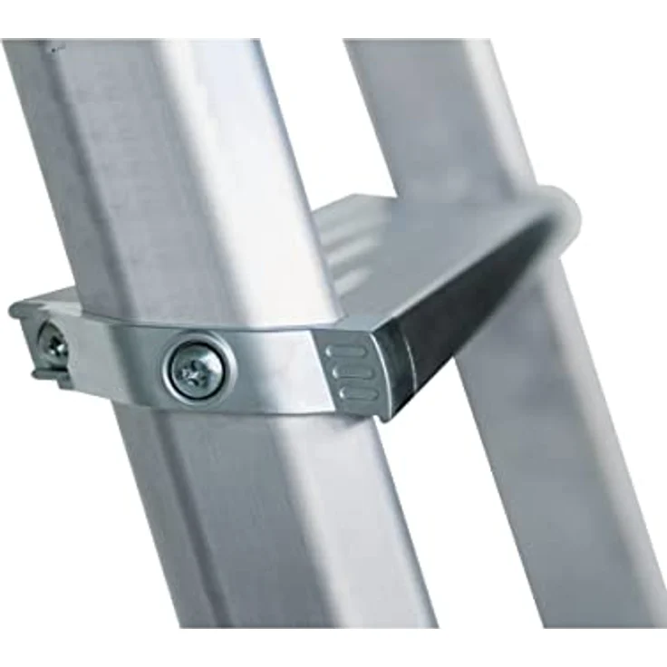 Aluminium Stufen-Doppelleiter Arbeitshöhe (max.): 2.5 m Günzburger Steigtechnik 11234 Silber 7.1 kg Silber – Bild 3
