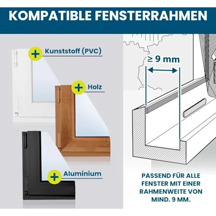 Hoberg Fenster-Pollenschutz 150 x 130 cm – Bild 5