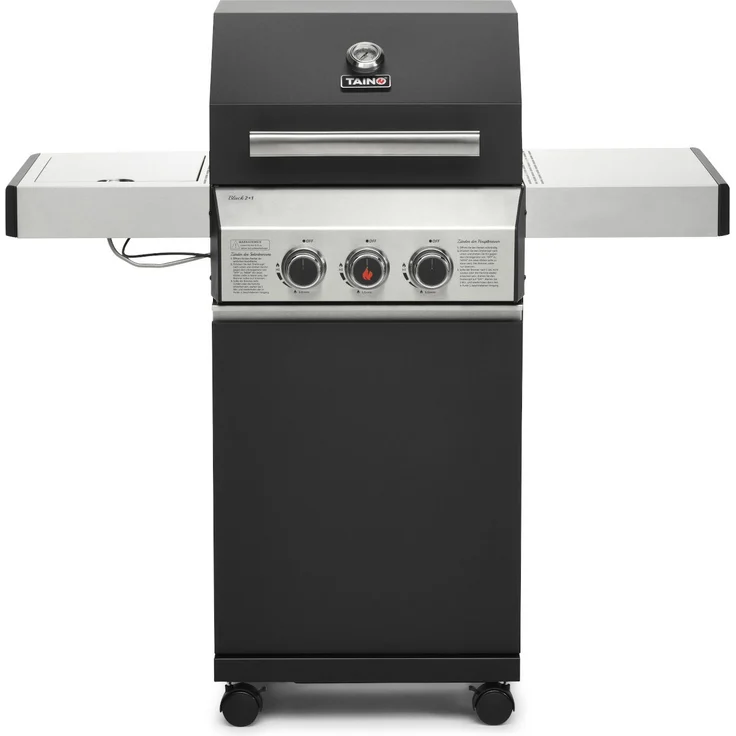 TAINO Gasgrill TAINO BLACK 2+1 Gasgrill Set mit Drehspieß, 1x Gasgrill, 1x Drehspieß, 116 x 50 x 115 cm (LxBxH) – Bild 2