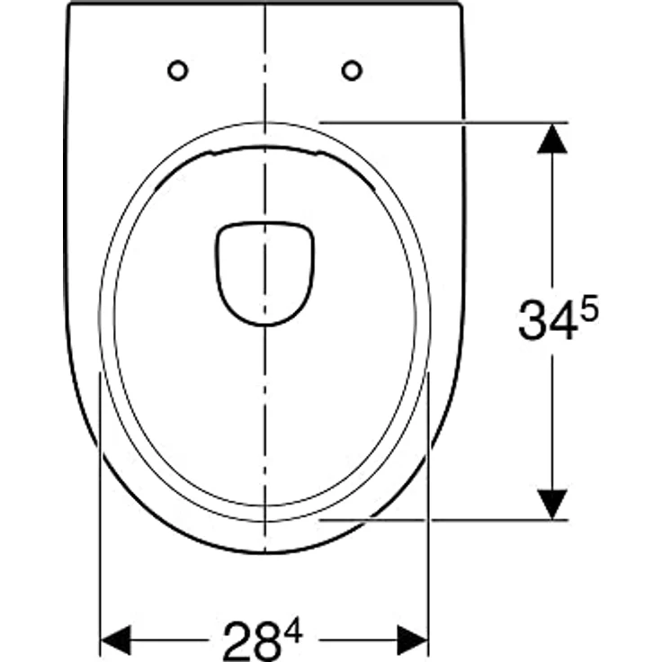 Geberit Toilette + Bidet Renova weiß stehend 500480012, spülrandloses Tiefspl-WC mit Vollmenge 6/5 l – Bild 4