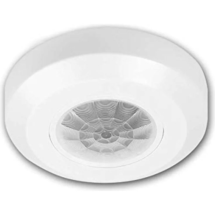 world-trading-net MINI Decken-Bewegungsmelder 400W, LED geeignet, 360° Erfassungswinkel, stufenlos einstellbare Einschaltdauer und Lichtempfindlichkeit