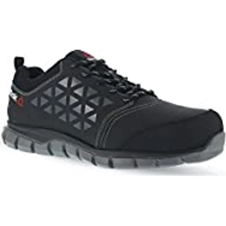 Reebok Excel Light Safety Shoe 1036-1 S3 - Gr. 43 - Schwarz, Leichter Sicherheitshalbschuh mit Aluminium-Zehenschutz – Bild 5