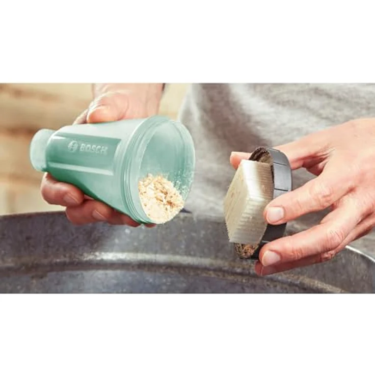 BOSCH Akku-Multischleifer EasySander 18V-8, 22000 U/min, Mit 1x Akku 2 Ah - im Karton, ergonomisches Design, Microfilter-Staubbox, Klettverschlusssystem – Bild 6