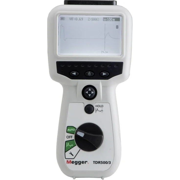 Megger TDR500/3 Zeitbereichsreflektometer, Multimeter für Kabelfehlerortung bis 5 km, hohe Auflösung 0,1 m, kompakt und robust