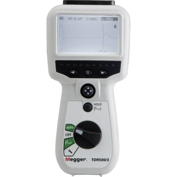 Megger TDR500/3 Zeitbereichsreflektometer, Multimeter für Kabelfehlerortung bis 5 km, hohe Auflösung 0,1 m, kompakt und robust