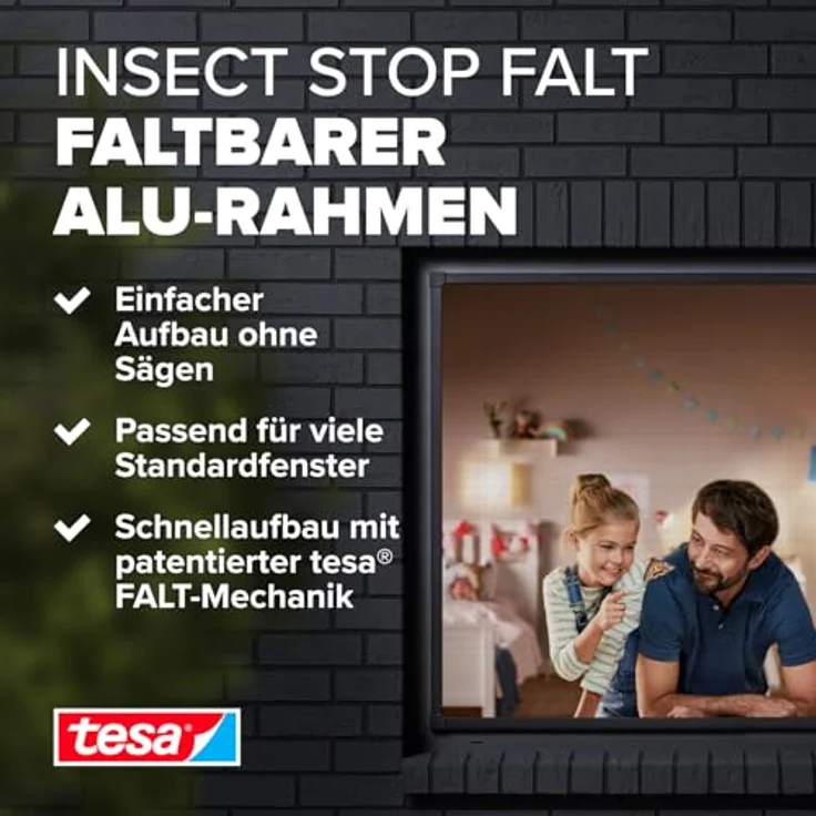 Tesa Falt 55214-01-00 Fliegengitter Anthrazit 1St. – Bild 2