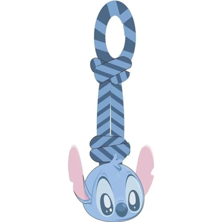 tesa Disney Stitch Hundespielzeug, Tier-Beschäftigungsspielzeug mit Ziehseil, ca. 15 x 33 x 10 cm – Bild 3