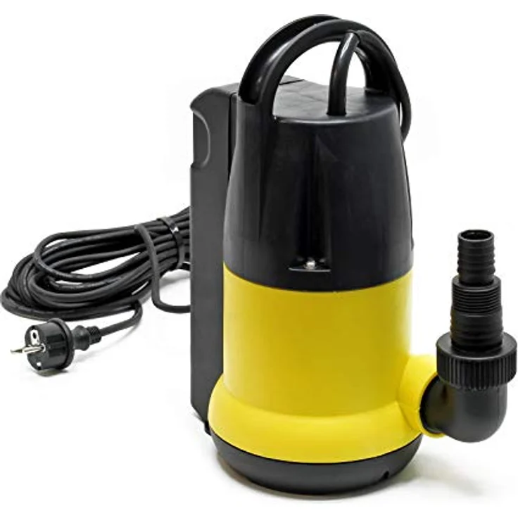 Wiltec Schmutzwasserpumpe 6000l/h, 250W, max. Förderhöhe 5,5m, Fremdkörper bis Ø5mm, robustes Design – Bild 1