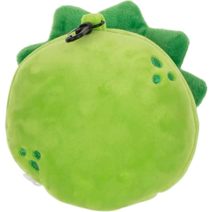 BEMIRO Tierkuscheltier Kissen mit Dinosaurier Schlafmaske - ca. 17 cm, grün – Bild 4