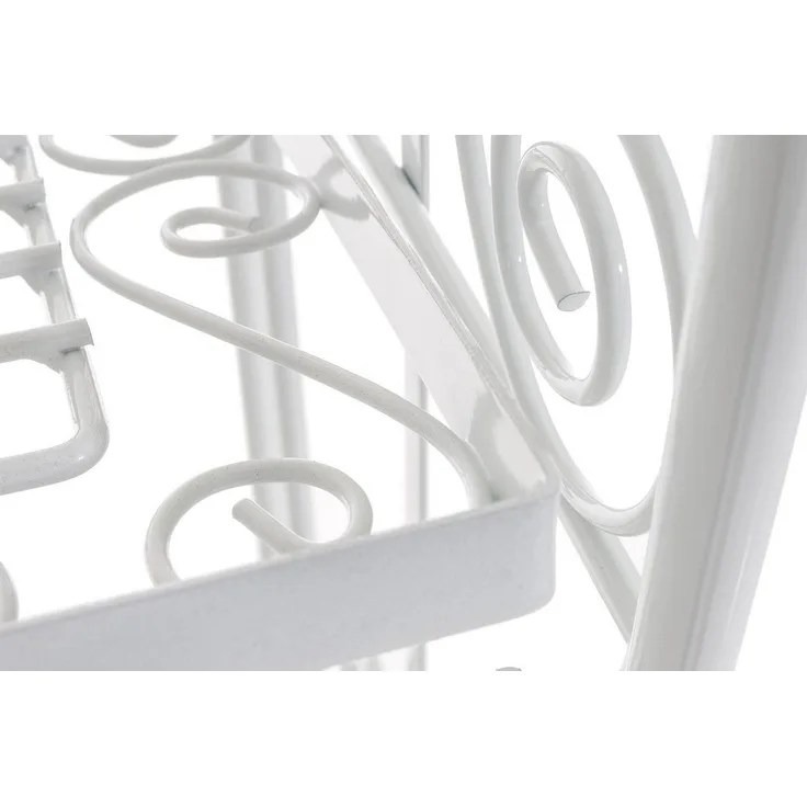 CLP Standregal Ciara, klappbares Spalier im Landhausstil, pulverbeschichtet - Weiß