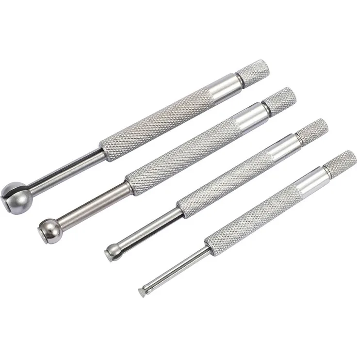 Dasqua Kleines Lochlehren-Set 5921-0005, Messbereich 3.0 - 13.0mm, 4 Blätter, gehärtete Messflächen