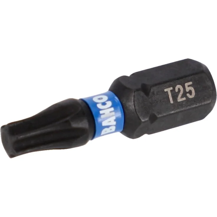 Bahco 1/4 Torsion Bits für TORX T30 Schrauben, 25 mm, 10 Stück im Blister, hochleistungslegierter Stahl