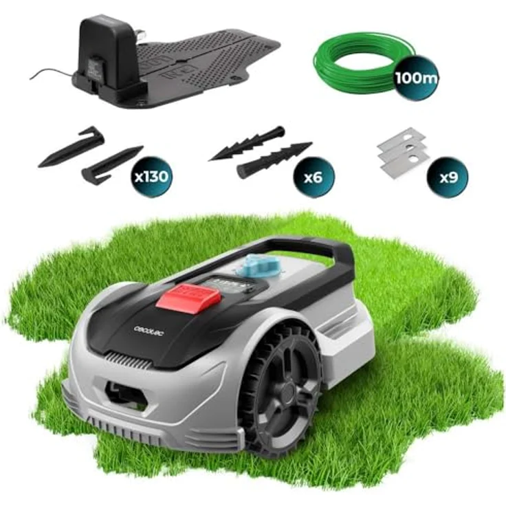 Cecotec Grasshopper 300 Mähroboter One Size, Rasenmähroboter für 300 m² mit 16 cm Schneideweite – Bild 2