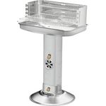 Kynast Exclusiv Standgrill Edelstahl Säulengrill "Family Star" in elegantem Silber, 5-fach höhenverstellbar - Preisvergleich