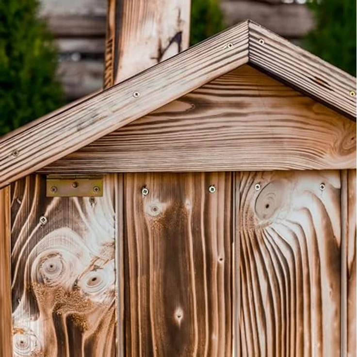 QLS Handels Räucherkammer Holz imprägniert, Räucherofen für Garten, 50 x 50 x 70 cm, wetterbeständig, für 10-15 kg Räucherprodukte – Bild 5
