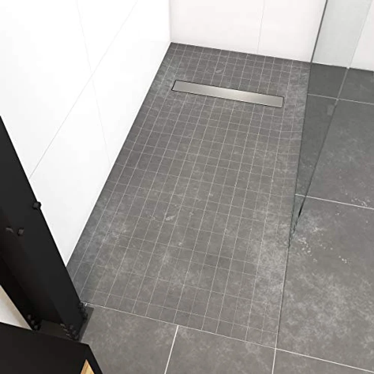AURLANE Rainy Linear 160 Duschwanne, wasserdicht mit integrierter Rinne, 90 x 160 cm, mehrfarbig – Bild 2