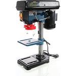 XPOtool Tischbohrmaschine 500 W, Standbohrmaschine mit Laser, 1,5-16 mm Bohrfutter und 500-2500 U/min, Säulenbohrmaschine Ständerbohrmaschine, vielseitige Drehzahlregulierung, innovatives Laserführungssystem