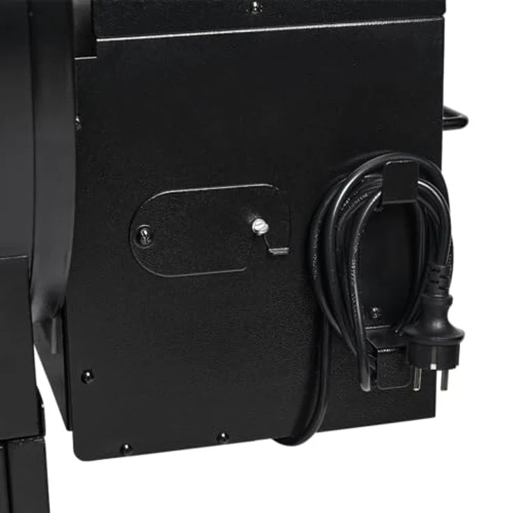 BURNHARD Smoker FLINT, Pelletsmoker mit Temperaturregelung 70°C - 230°C, inkl. UV-beständiger Abdeckhaube und 3 Edelstahl-Grillrosten – Bild 9