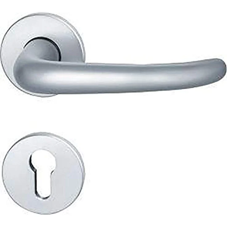 FSB Türgriff + Fenstergriff, Rosettengarnitur 12 1023 Edelstahl F69 rund PZ DIN links/rechts Kugel D/K, ASL®-Standardlagerung, Drücker-Modell 1023, alternative zur "Ulmer Klinke", für Türstärken von 39 - 58 mm, Vierkant 8mm, inkl. Befestigungsmaterial, Farbe: F69, DIN 1906 normalisiert – Bild 2