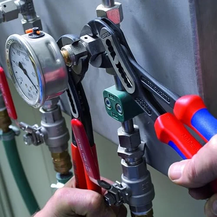 KNIPEX 88 01 250 Alligator Wasserpumpenzange schwarz atramentiert mit rutschhemmendem Kunststoff überzogen 250 mm – Bild 5