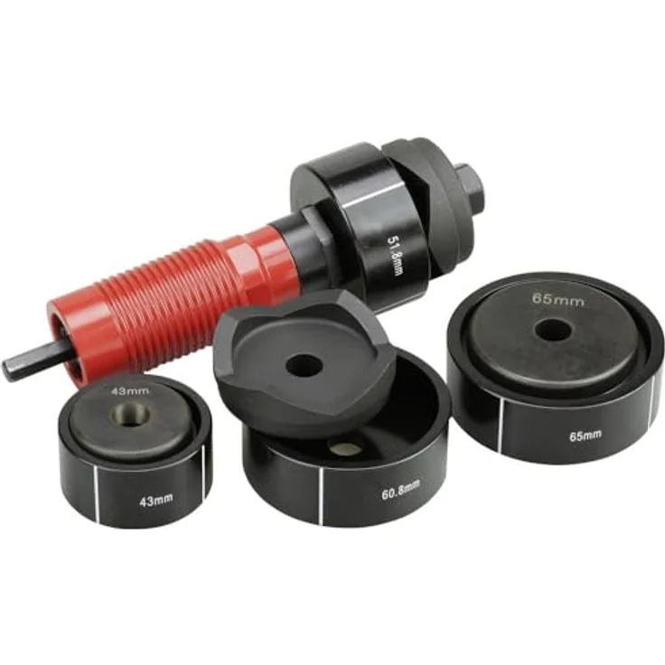 Toolcraft TO-9610281 Stanzeinsätze Ø43-65mm (Rundes Loch) mit kompakter Aufbewahrungsbox – Bild 2