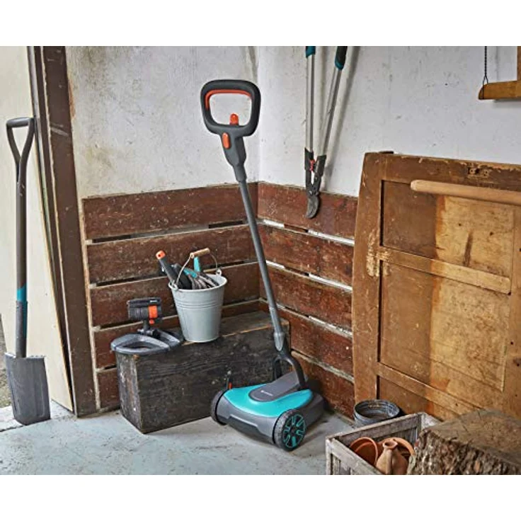 GARDENA Akku-Rasenmäher HandyMower Li-18-22 Ready-To-Use Set: Handrasenmäher, mit 22 cm Schnittbreite für bis zu 50 qm Rasenfläche, Schnitthöhe 30-50 mm, Mulchfunktion, inkl. 18 V Akku (5023-20) – Bild 13