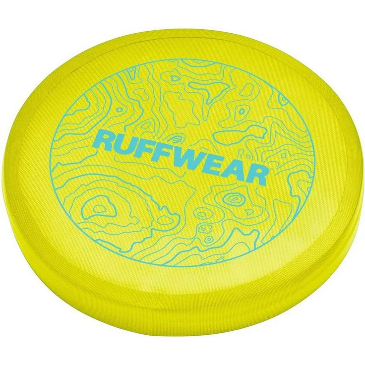 Ruffwear Camp Flyer Toy, Hundespielzeug aus Naturkautschuk, 22 cm, Lichen Green – Bild 1