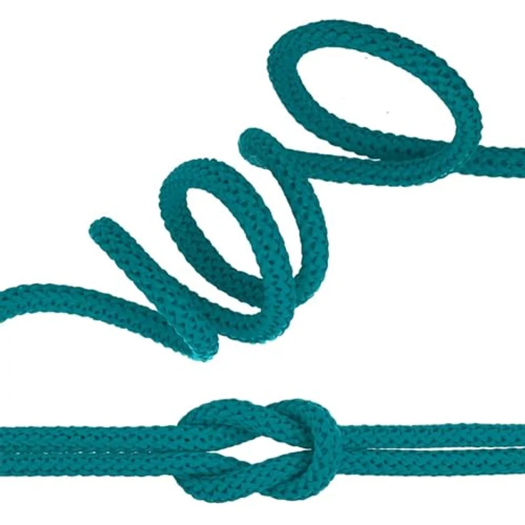 maDDma Polyester-Schnur 100m Kordel Seil, weiche Häkelbindung Ø ca. 6mm, Farbe: 571 - creme, UV-beständig und waschbar – Bild 3