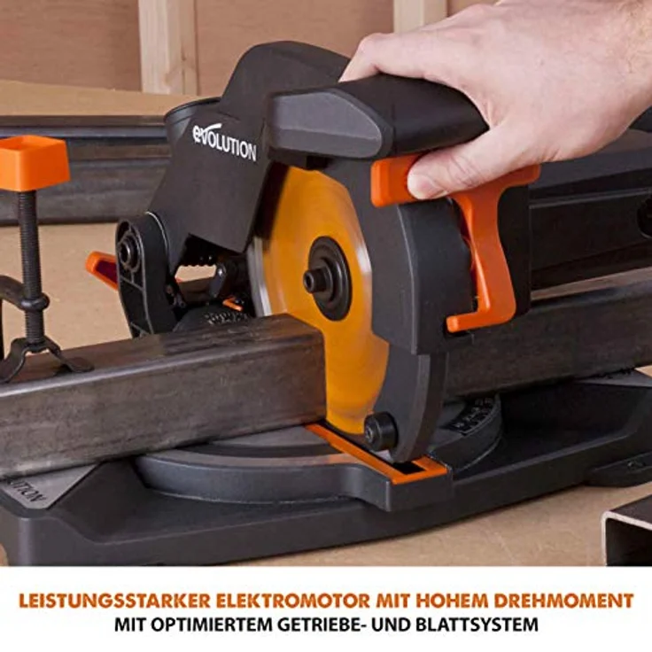 Evolution Power Tools - R210CMS Mehrzweck-Gehrungssäge, 210 mm (230 V) – Bild 10
