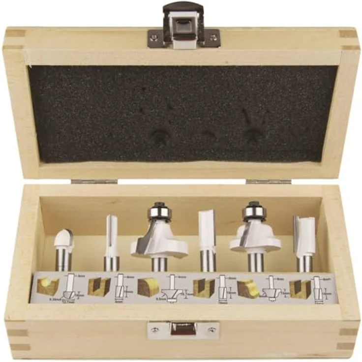 Makita D-53540 Fräser-Set 8mm 6Stk, 38x530 mm – Bild 2
