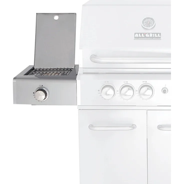 ALLGRILL Mein ALL'GRILL ALLROUNDER Modular M/L Steakzone Gasgrill, Keramikbrenner 3,5 kW, Schwarz