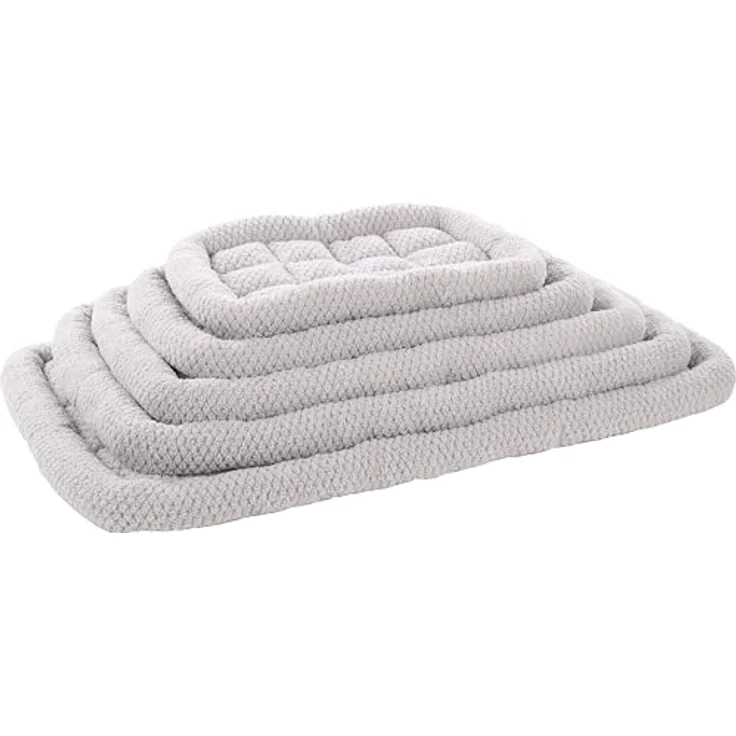 Flamingo Kissen für Hunde Jacquard rechteck grau - Waschbar - Rutschfester Boden - Geeignet für Drahtkäfige – Bild 2