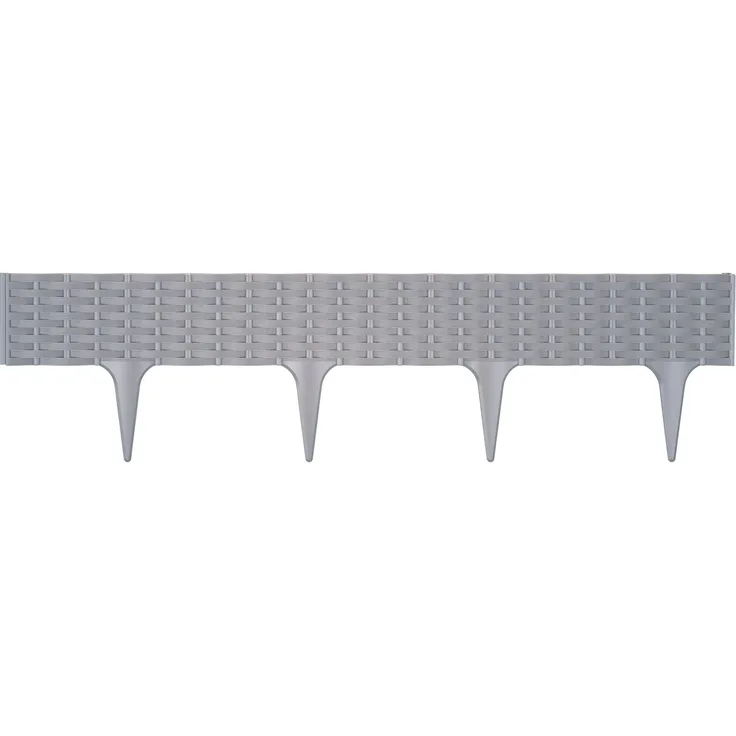 Prosperplast Palisade, Einfassungen, 5 Stück, grau, LxH: 78,55x18,65 cm