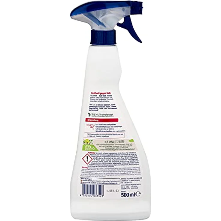 HEITMANN Anti-Kalk Power-Spray - Dreifach Stark gegen Schmutz, Kalk und Seifenrest - Dermatologisch geprüft – Bild 2