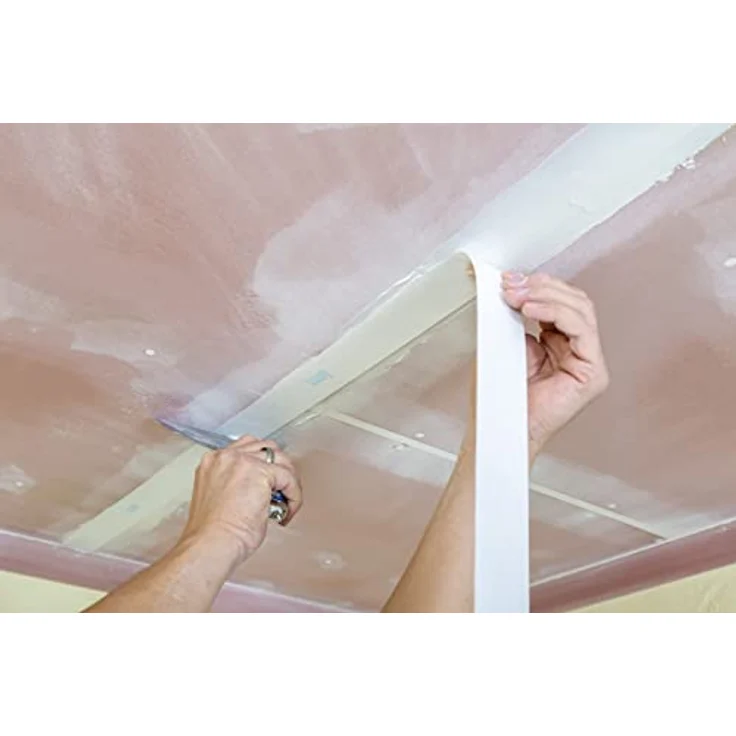 Knauf Reißfester Bewehrungs-Streifen zur Fugen-Verspachtelung von Gipskarton-Platten, 75 Meter, weiße Faserstreifen für Trockenausbau – Bild 4