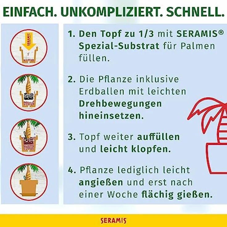 SERAMIS Spezial-Substrat für Palmen, 15 Liter – Bild 4