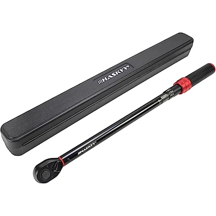 HASKYY Drehmomentschlüssel 1/2" 60-330Nm, präzise einstellbar mit Zertifikat und ergonomischem Griff – Bild 2
